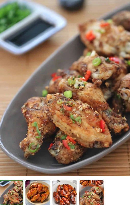 Frozen seasoned Raw Wings